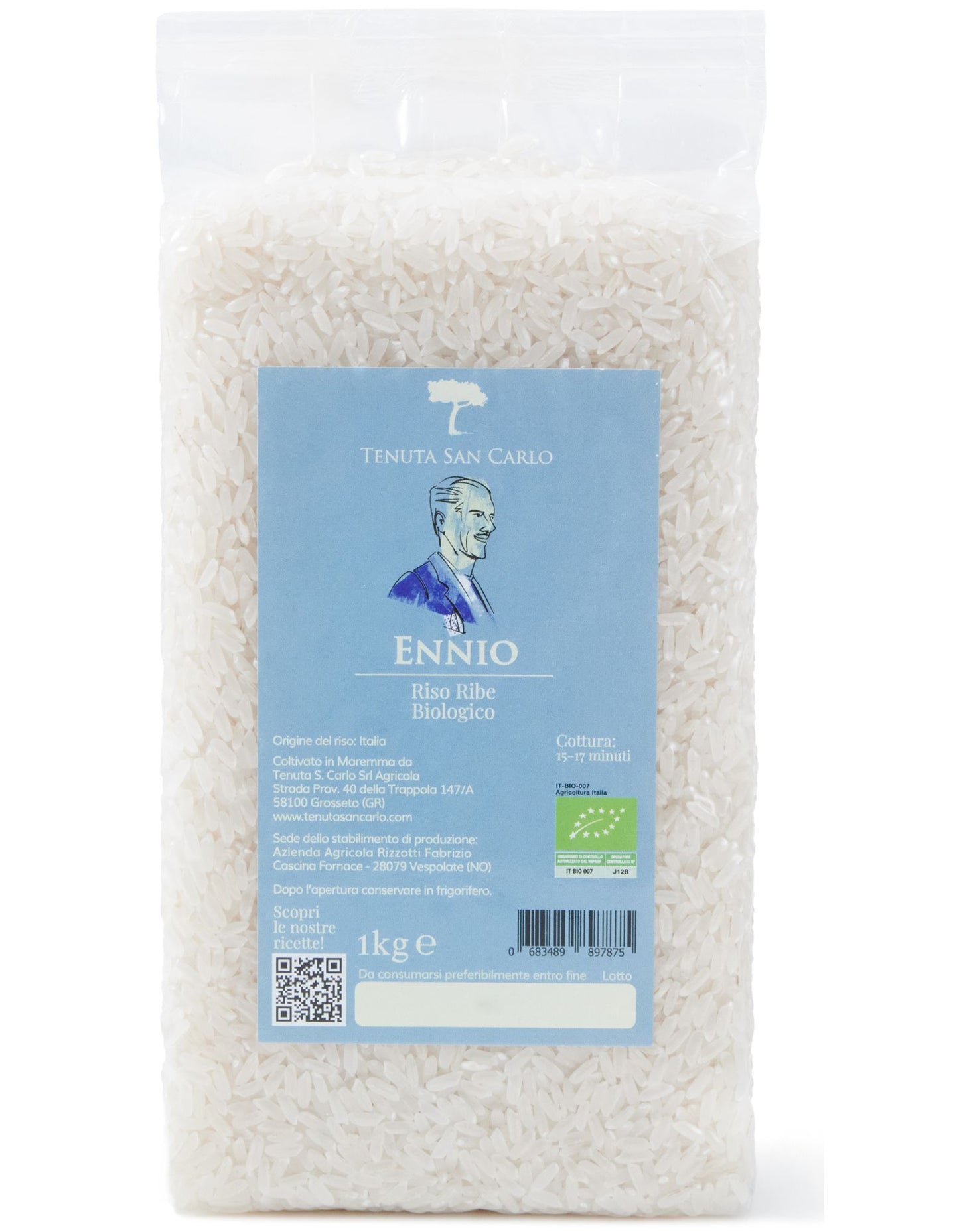 12 pezzi - Ennio Riso Ribe Biologico 1 kilo | Tenuta San Carlo
