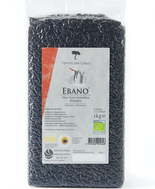 10 pezzi - Ebano Riso Nero Aromatico Biologico 1 kilo  | Tenuta San Carlo